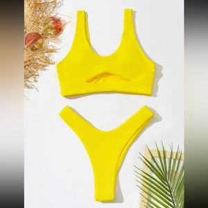 Yellow swimsuit bikini